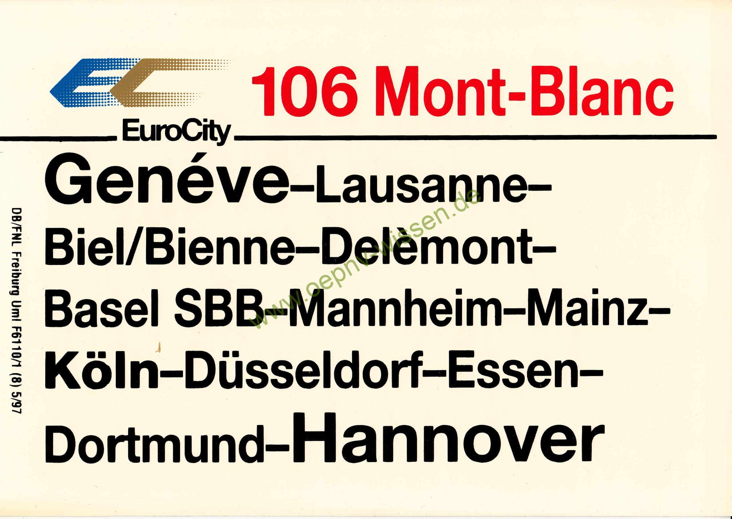 EC 106 Mon Blanc