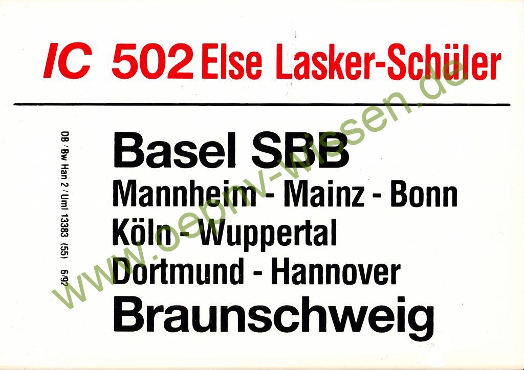 IC 502 Else Lasker-Schüler